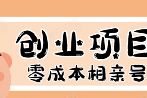 史上最强的零成本创业项目年入30W：相亲号，从平台搭建到引流到后期开单