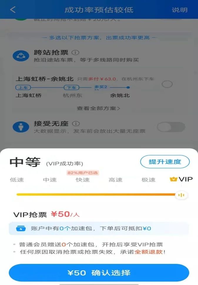 抢票成功率60能抢上吗_抢票成功率增高是什么意思_怎么抢票成功率高