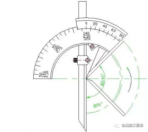 角度尺的读数方法及写法_π尺读数方法_角度尺的使用方法及读数