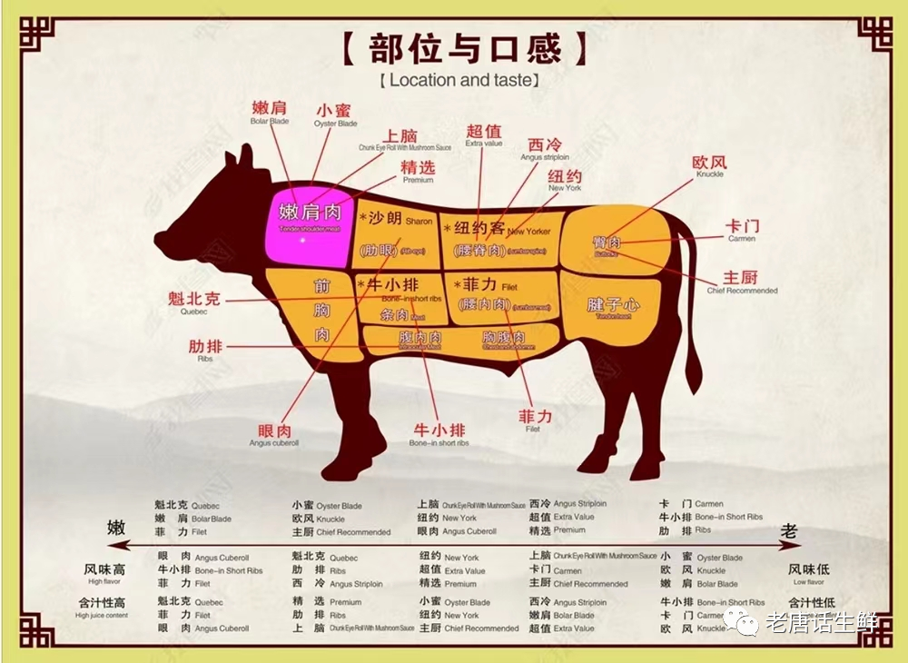 牛肉上脑是哪个部位啊_牛肉上脑肉是哪个部位的肉_牛肉上脑是什么部位的肉