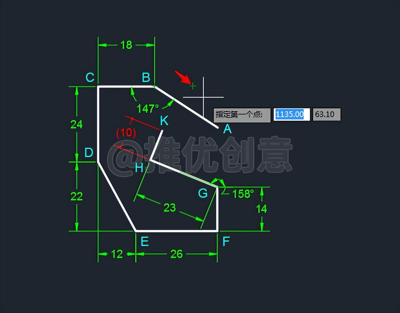 坐标输入CAD公式_cad坐标怎么输入_坐标输入cad怎么输入