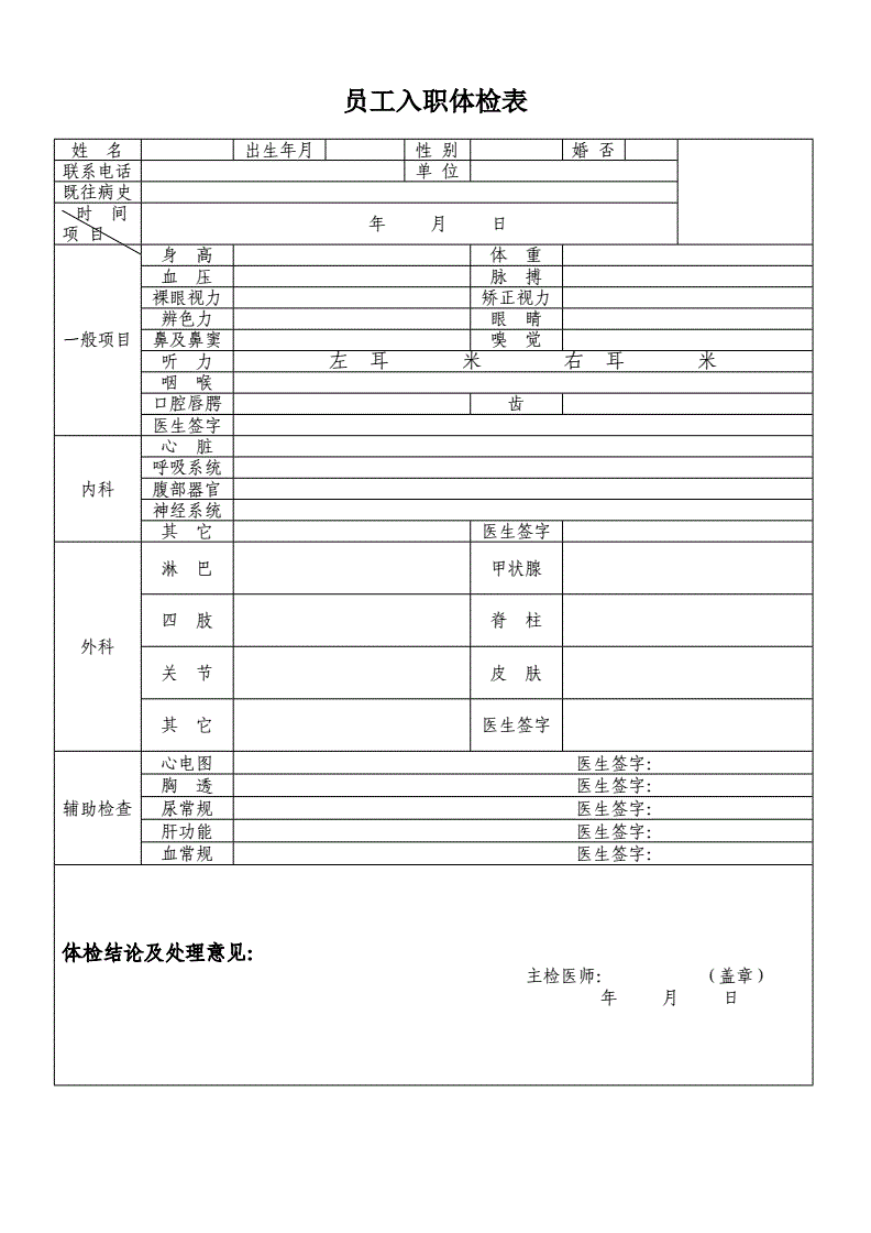 入职体检的钱谁出_体检入职费用_入职体检多少钱一次