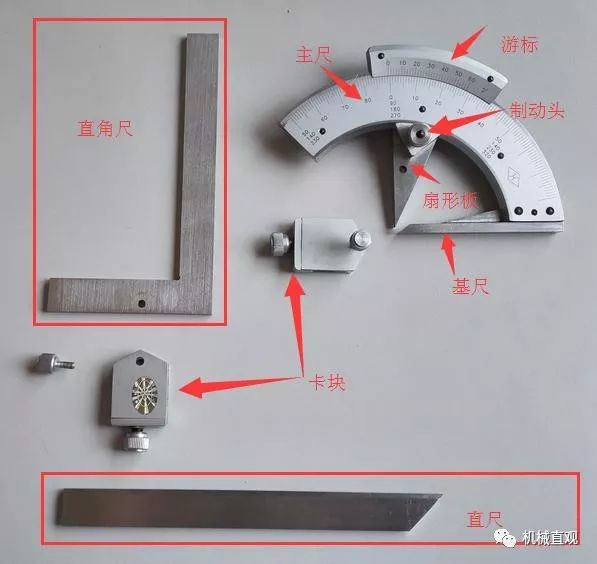 万能角度尺的用法_万能角度尺读法_万能角度尺