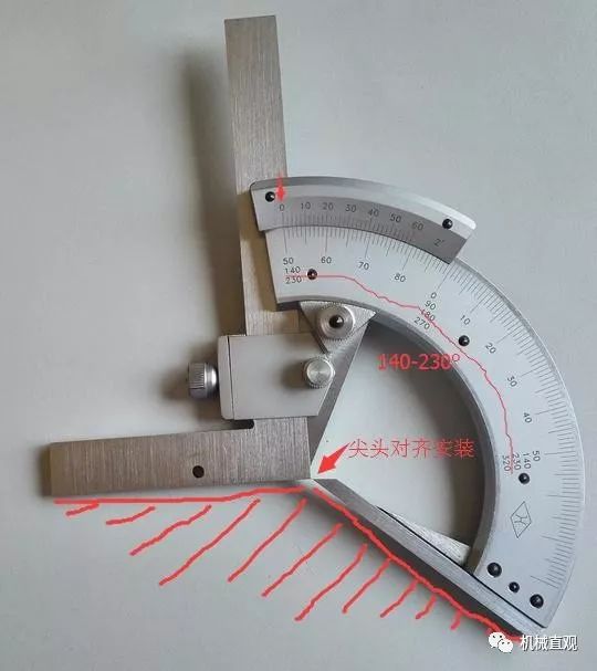 万能角度尺的用法_万能角度尺_万能角度尺读法